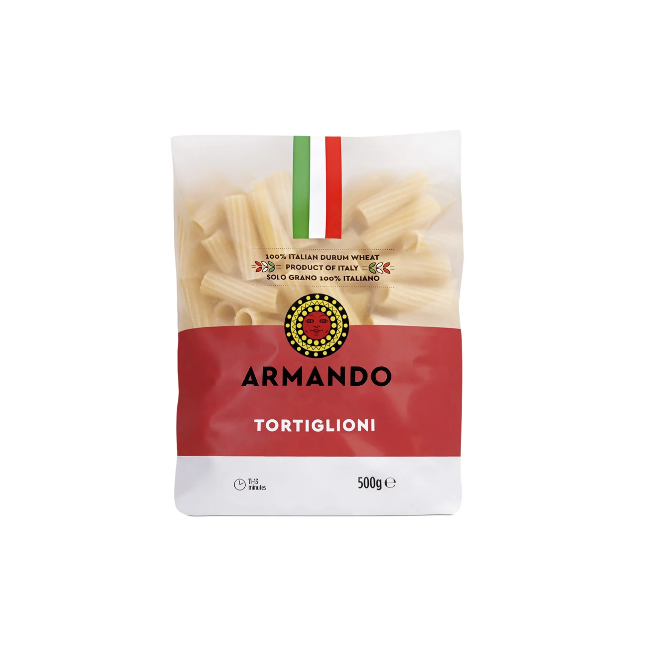 High 100% Italian Quality Dry pasta 500g Tortiglioni in bag Durum Wheat semolina Pasta for Wholesale