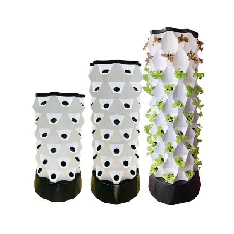 Plant Nourish Growth Equipment 6 Floors Hydroponic Vertical Tower Kit Made From Plastic PVC Material