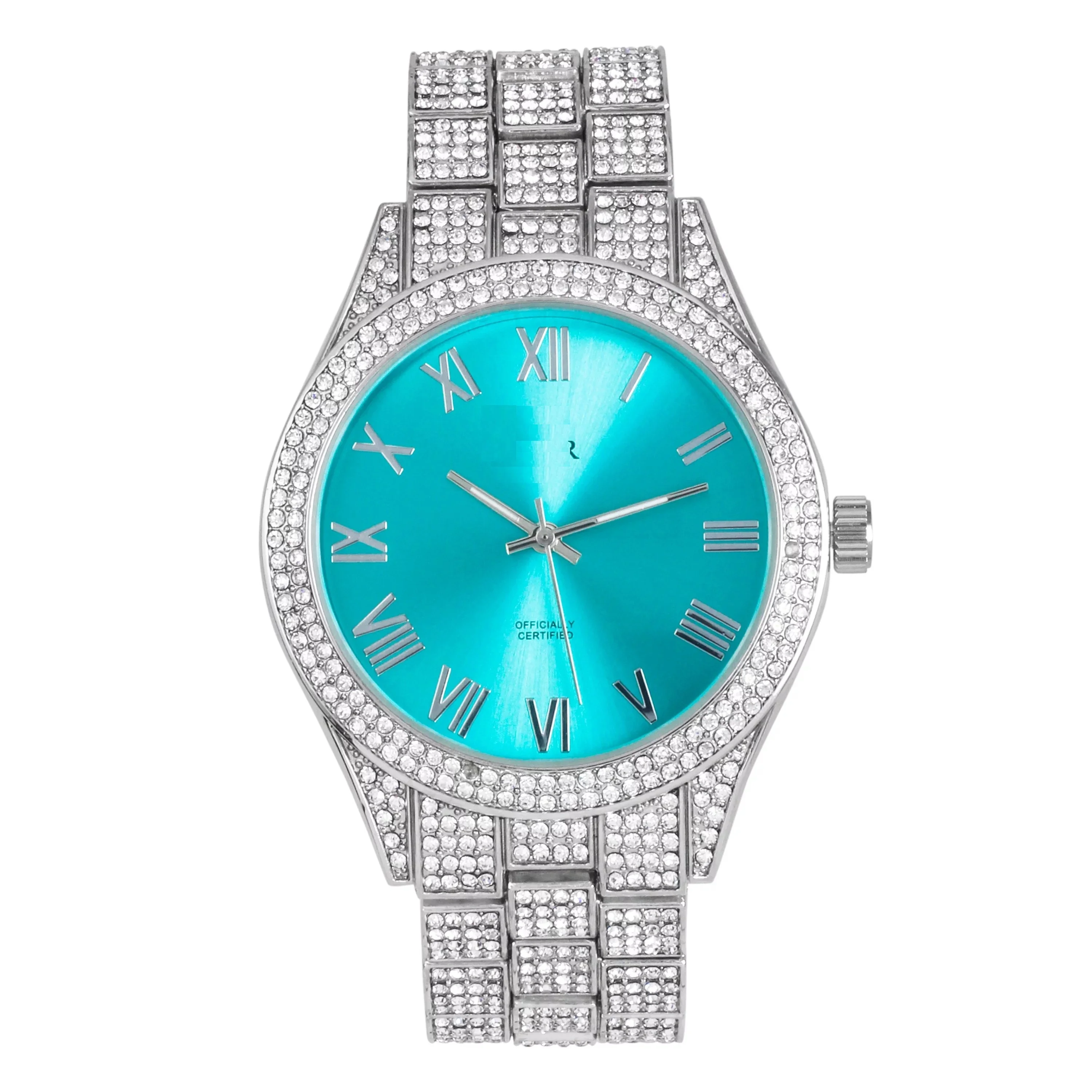Top Quality Fashion Brand VVS Moissanite Watch Iced Out Bust Down Customized Luxury AP Watches for Export Sale