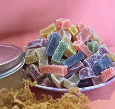 От Голубого лотоса вьетнамский шеамосс Сладкая тяга Seamoss закуски конфеты ручной работы Мармеладные Конфеты красочный дизайн