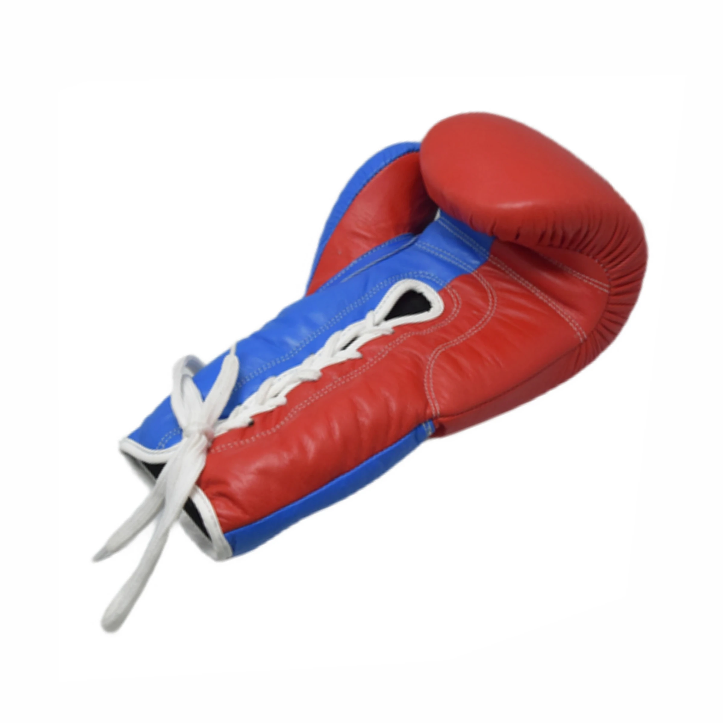 Lace-up gloves with customizable fit Leather Lace up Professional Boxing Training Gloves Gym Fitness Customized Logo MMA Glove