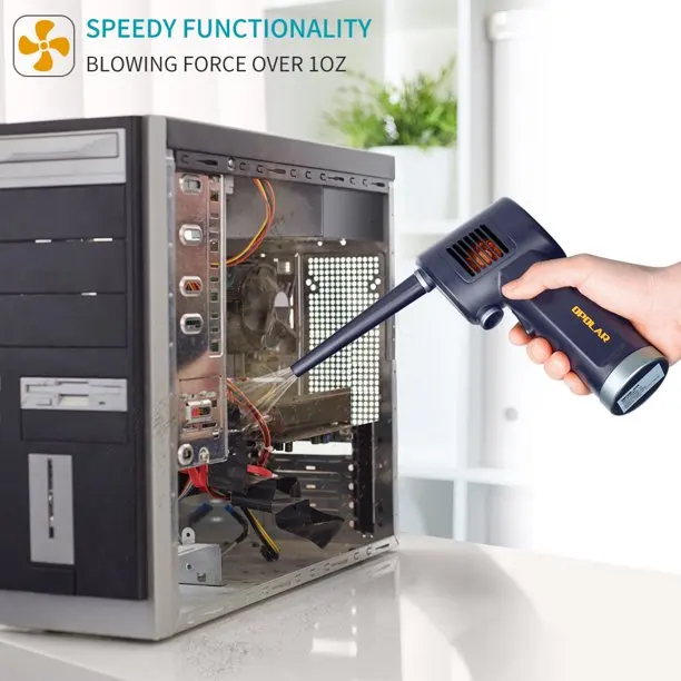 OEM Logo 6000mAh Electric Handheld Cordless Mini air spray duster Gun Compute blower electronic Compressed Air Duster For Car