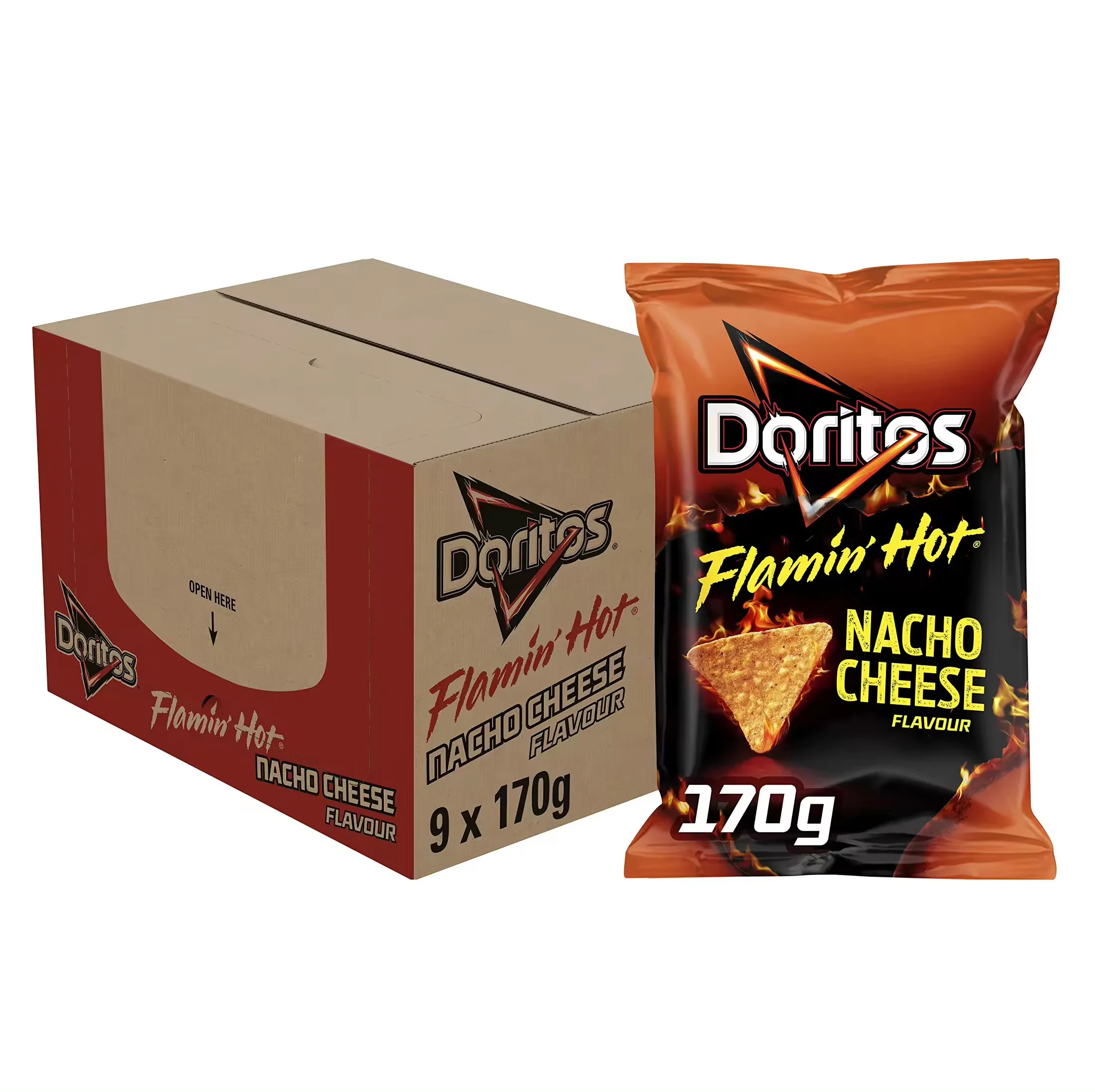 Dorito - Flaming Hot - Tortilla Chips - 48 gm Original Quality Wholesale Supply