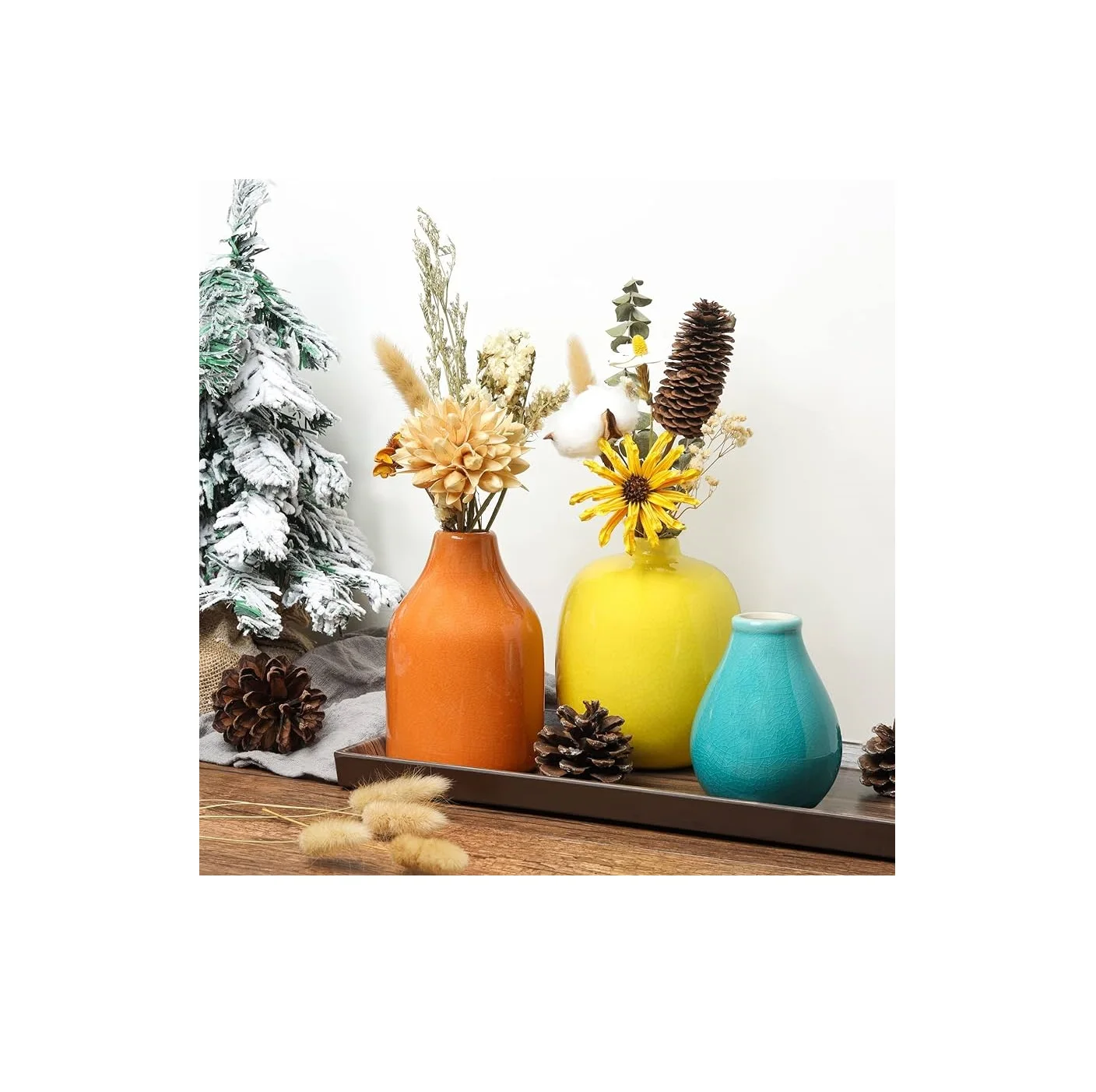 Cheap Price Large Glazed White Electroplated Line Golden Porcelain Ceramic Ginger Jar Flower Vase with Lid