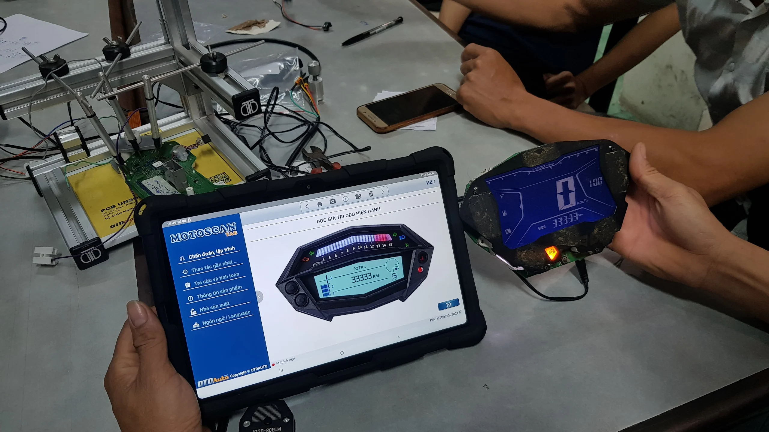 Many Special Measurement Functions Auto Scan Tool Diagnostic Motoscan Tab Identify and Repair Fault for Motorbike