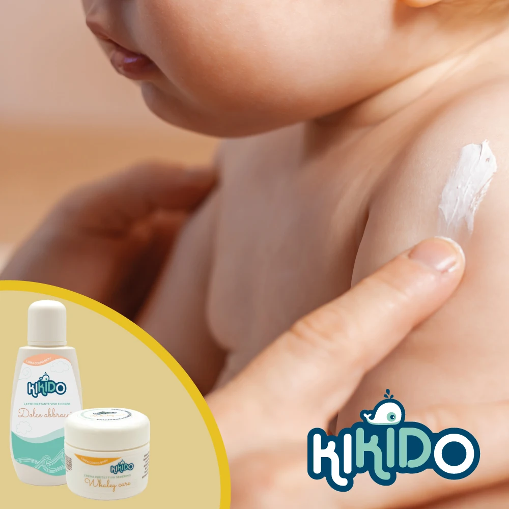 High Quality Italian Baby Organic Protective Cream Kikido Whaley Care Body Skin Bath Child Beauty Personal Care