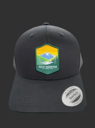 Rocky Mountain National Park Trucker Hat, Custom Patch Classic Yupoong Snapback Hat, Wholesale Flat Brim Hip Hop Sports Hats
