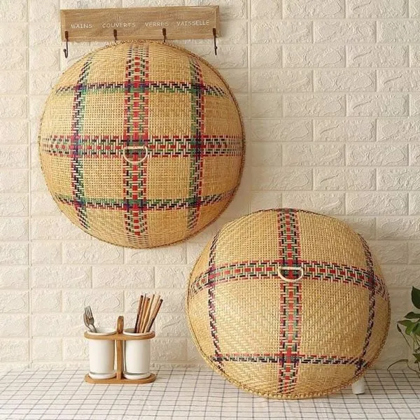 Handcrafted Using Cover Food Wholesale Reusable Eco Low MOQ kitchen accessories Bamboo Table Cage Made In Vietnam
