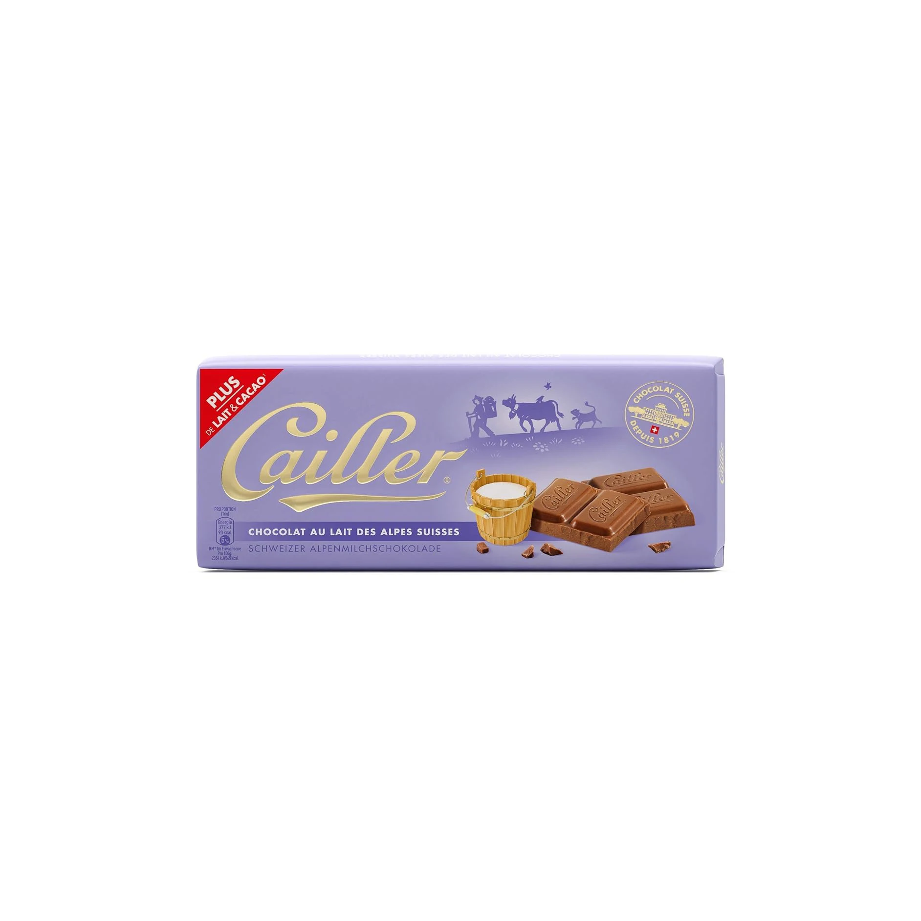 Nestle Cailler chocolate Candy bars 24 packaging Confectionaries