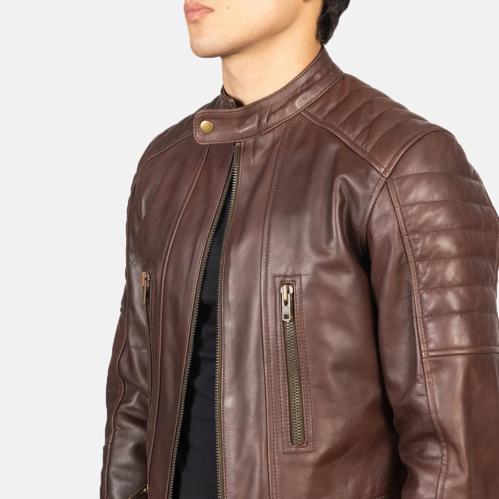 Long Sleeves Latest Style Leather Jacket New Men Jacket Spring Fall Soft Leather Jacket For Men