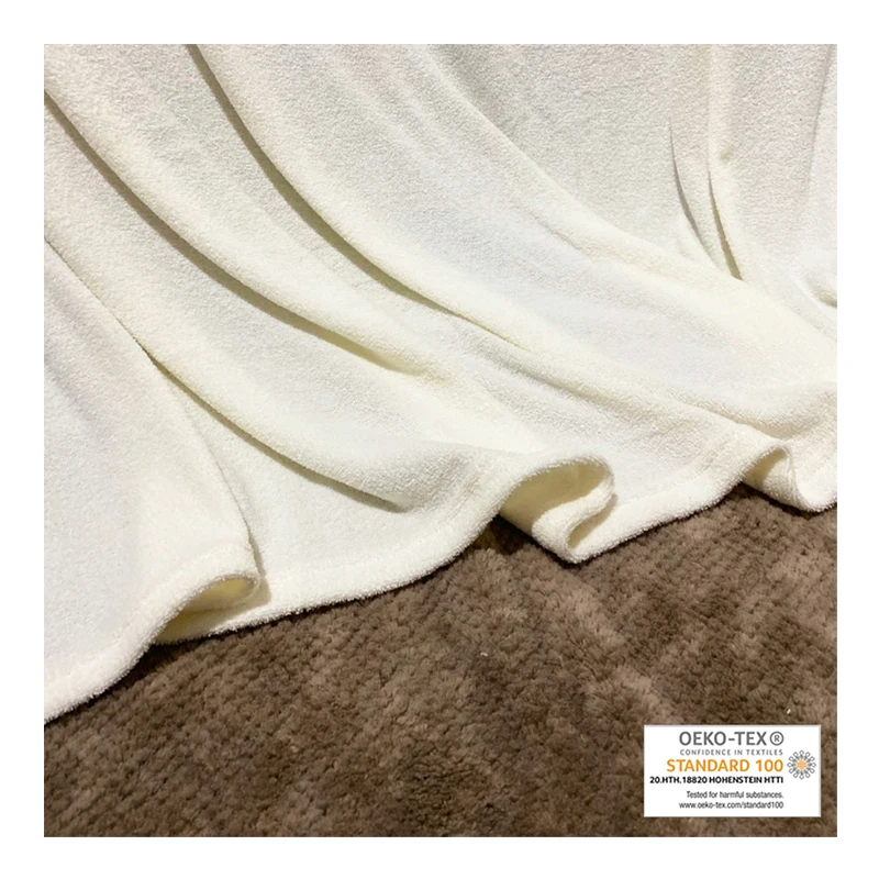 High Quality Terry Fabric Single and Two Face For Garment Slippers Lining Blanket Bathrobe Towel Thailand Textile