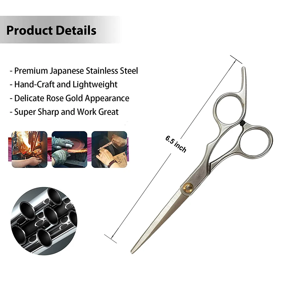 Super Cut Barber Hair Scissors With Durable Sharp Blades Mirror Finish Gold Screw Salon Hairdressing Scissors