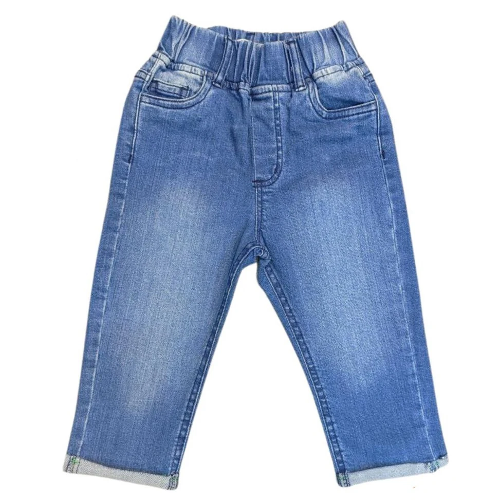 Girls Slim/Skinny Flared Long Pants in White Denim Spring Autumn Style Little Girl Casual Jeans with Wide Leg Straight Style