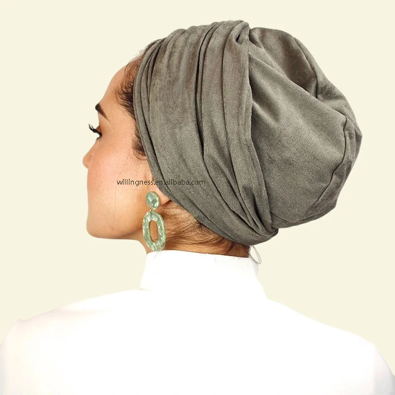 Latest Fashion stretchy jersey turban hijab instant style  multi-use hijab turban for  ladies hat women  turbans