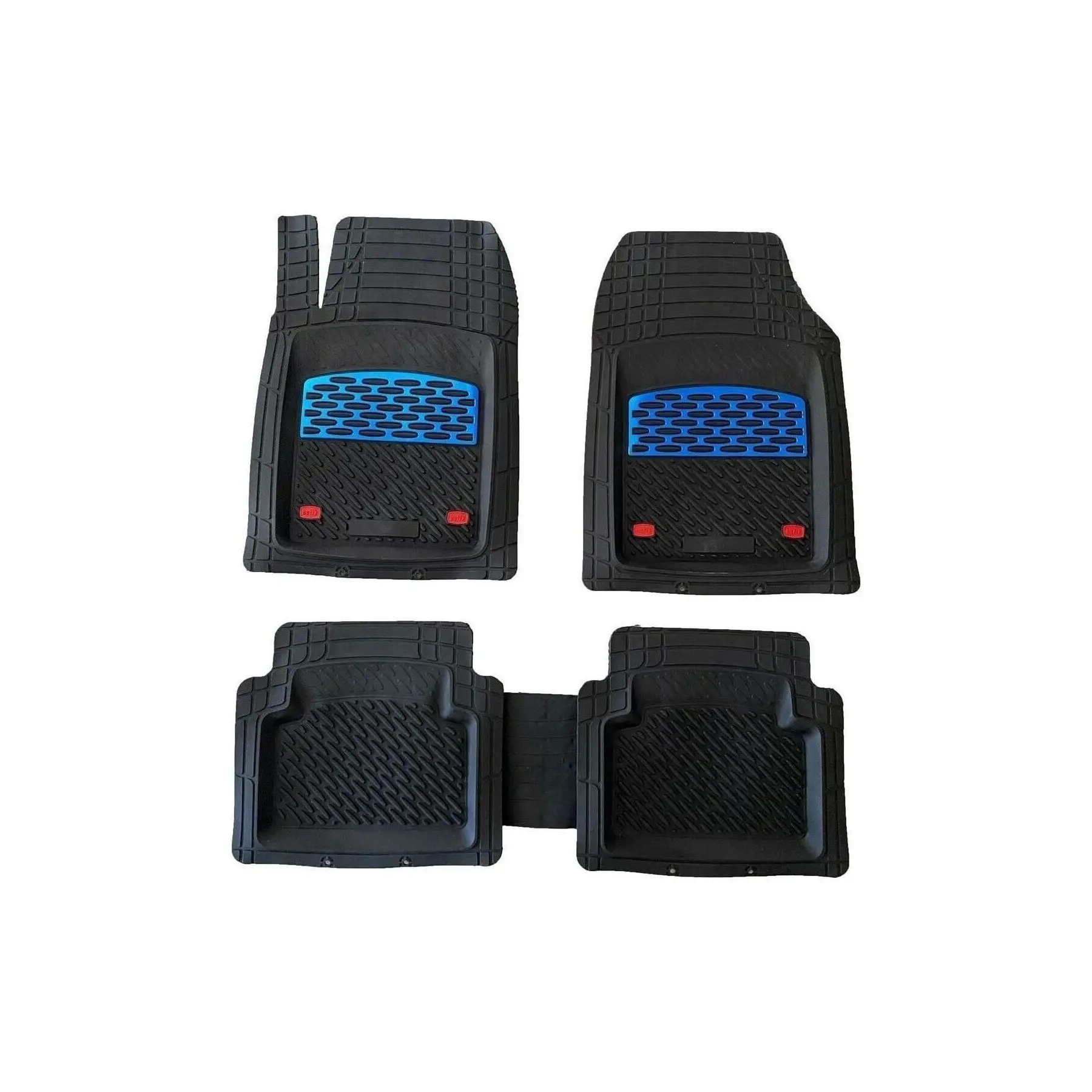 Citroen C3 Picasso Compatible 3D Pool Mat Set Sapphire Black Chrome Blue