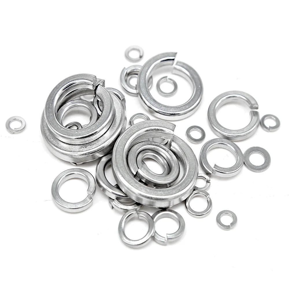 Factory Customized Stainless Steel Lock and Flat Washer Spring Lock Washers Prevent Loose Fasteners