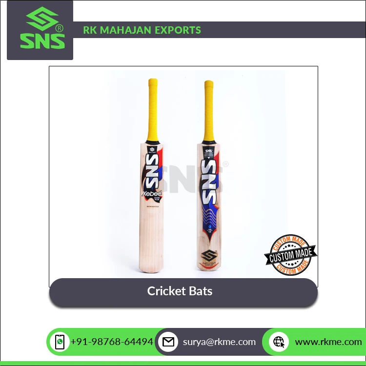 2024 Exclusive Range of Good Quality School/ Club/ Academy Level Premium Artwork English Willow Cricket Bats with Cane Handle