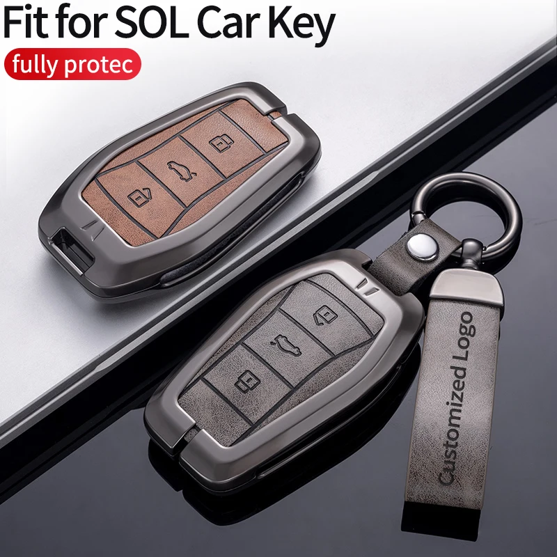 Car Key Remote Case Cover Shell Fob Holder For VW SOL E10X QX X8 E50 X6 A5 E50A E40X qx JAC X7 SOL X4 Auto Keychain Accessories