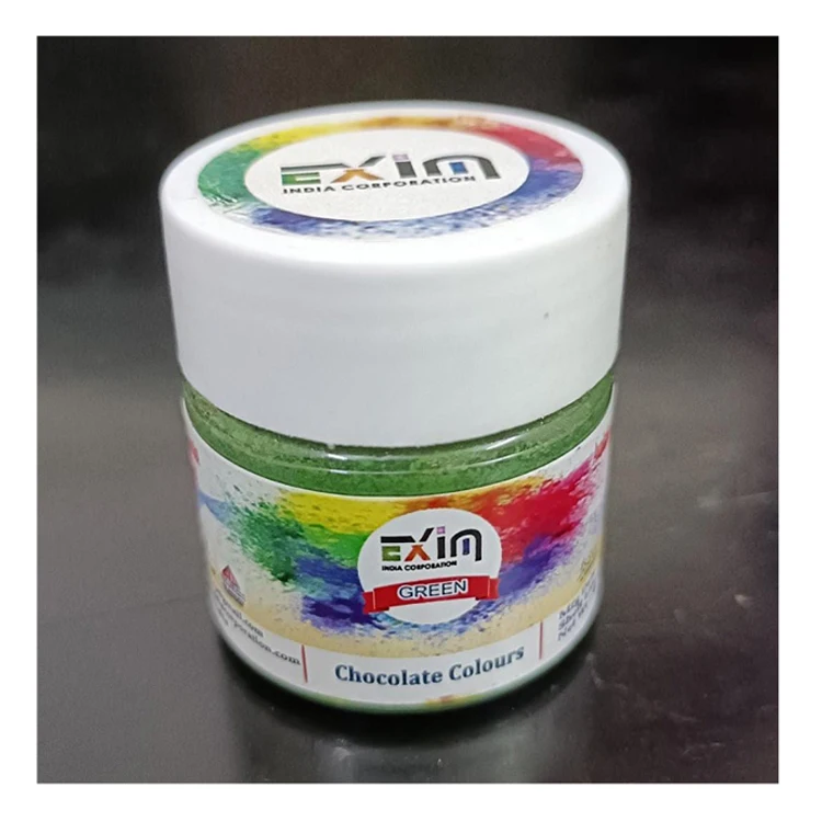 Professional Manufacturer of High Quality Food Grade Chocolate Decor Green Color Powder for Bulk Buyers