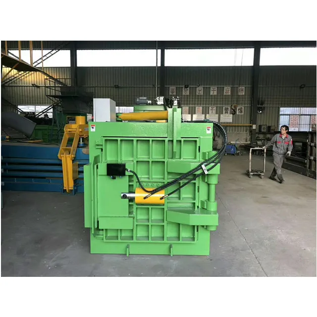 horizontal semi automatic dewatering compactor for aluminum, PET or milk containers