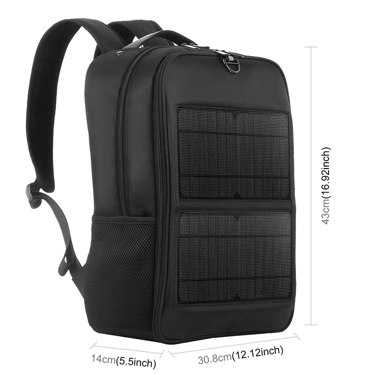 14w solar panel bag solar bag solar powered bag with USB earphone socket