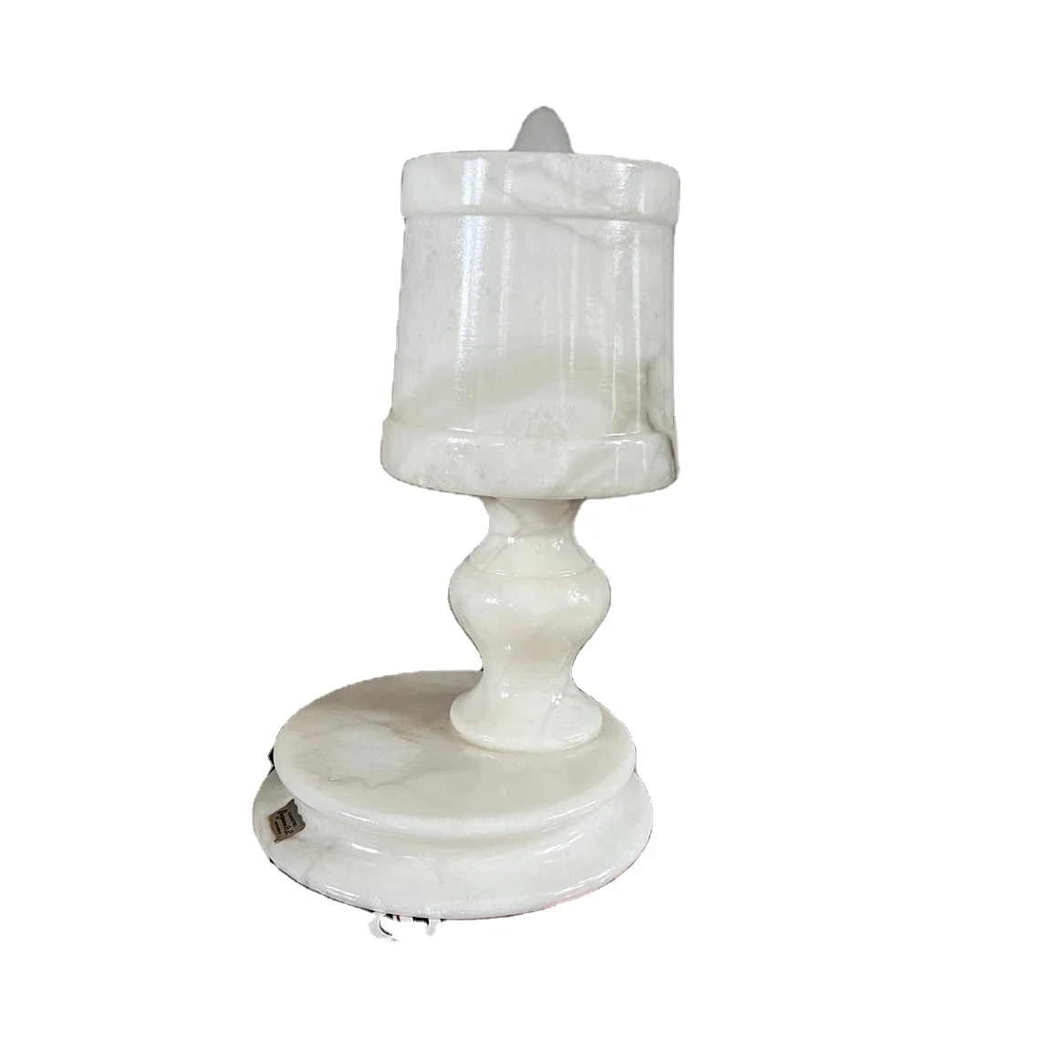 Vintage Marble Stone Floor Lamp White Onyx