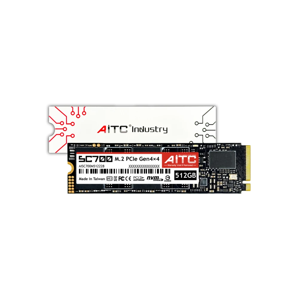 [AITC Industry] Industrial SSD 512GB M.2  PCIe Gen4X4 2280 for IPC POS NAS