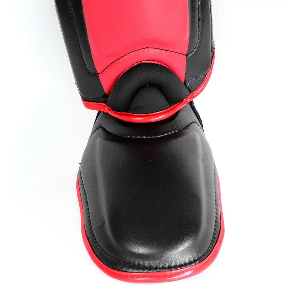 Muay Thai Leg Taekwondo Ankle Protectors Thicker Boxing Shin Guards PU Leather Protection Leggings Equipment Martial Arts
