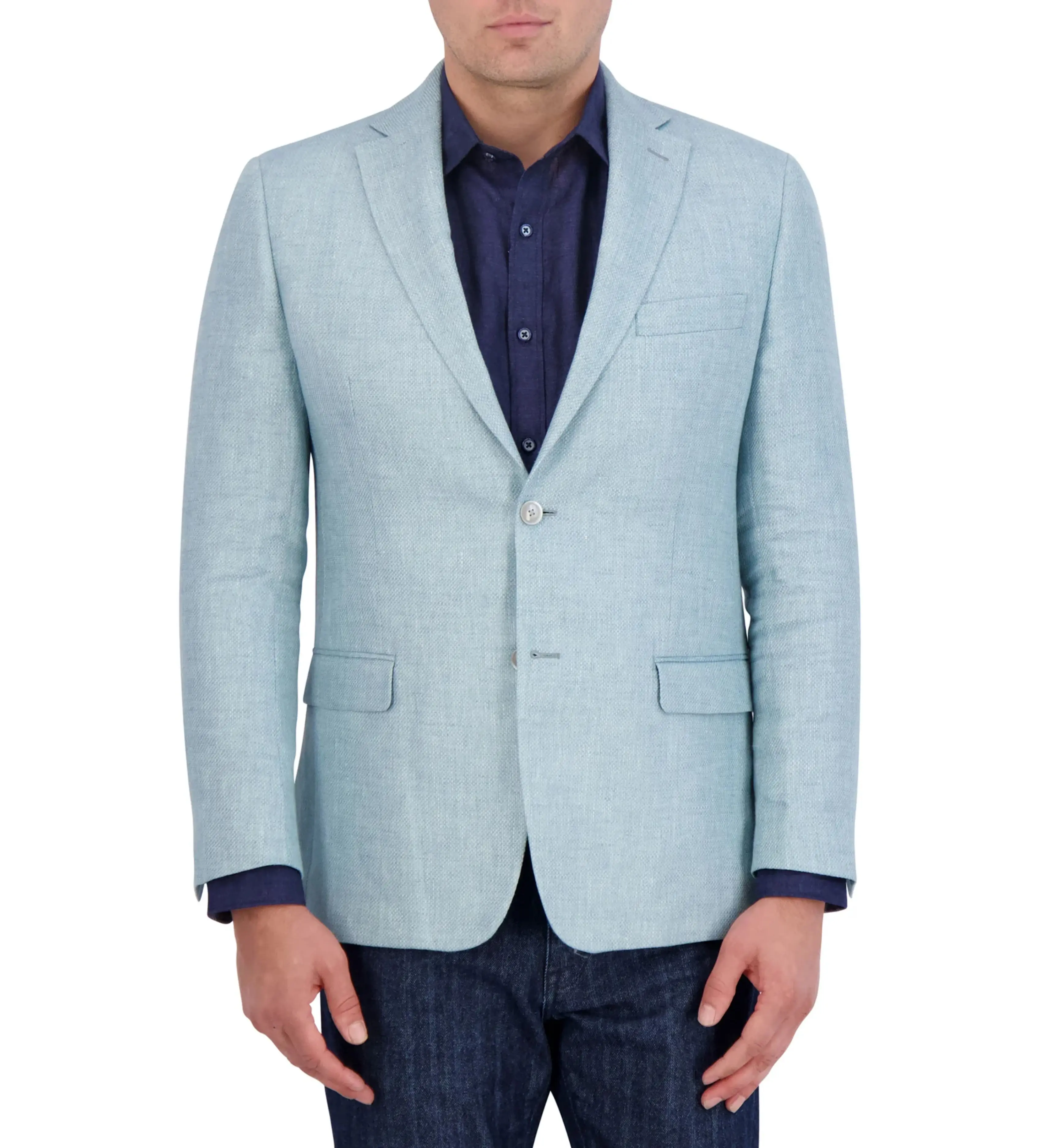 Blazer 2024 New Design Casual Fashion Formal Classic Single Button Fitted Blazer Long Sleeve Blazer For Mens