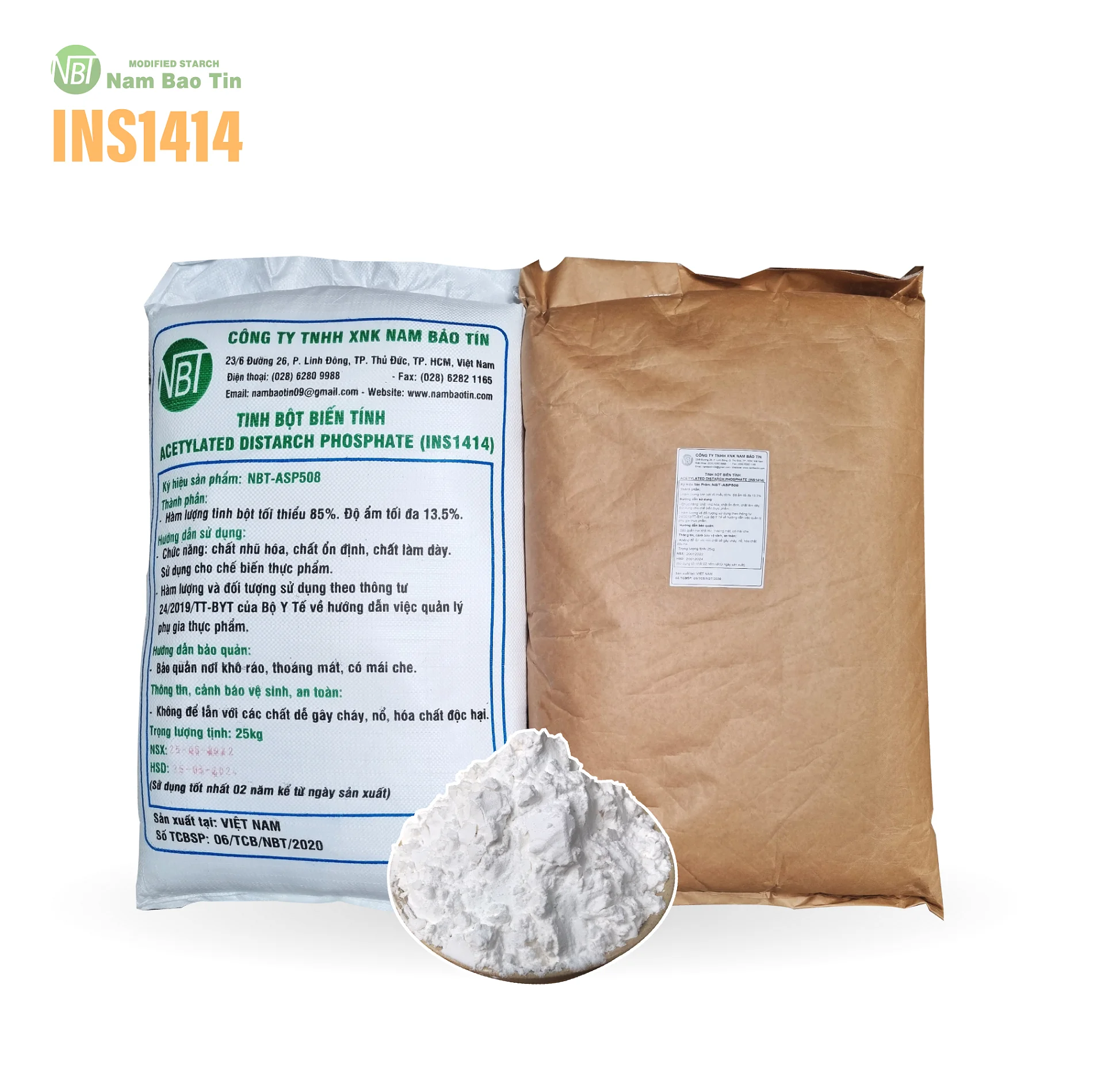 Modified Starch Tapioca with high quality in Vietnam Modified tapioca starch E1414 INS1414 best price 2022