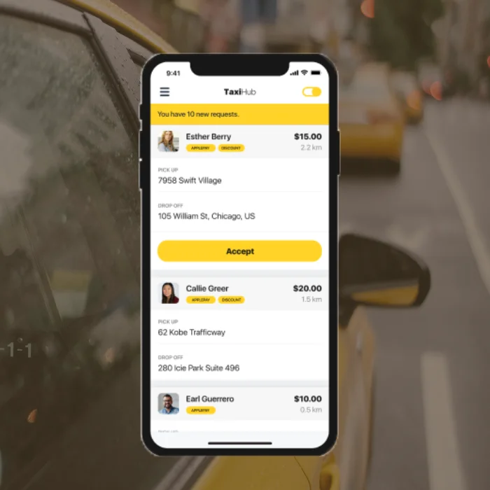 Custom Taxi Booking App Solution providers by Protolabz eServices