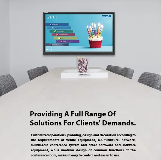 JECTOR 65 Inch 4k Touch Screen Interactive Electronic WhiteBoard led interactive whiteboard whiteboard with stand