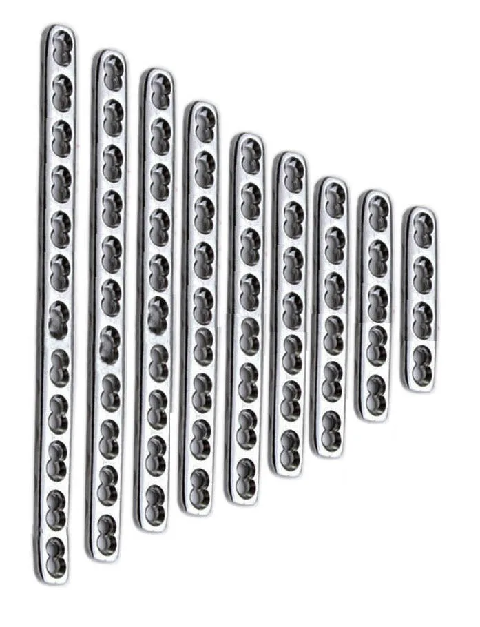 High Quality 10 pieces set of Orthopedic LCP small fragment locking plates 3.5mm veterinary orthopedic plates Set