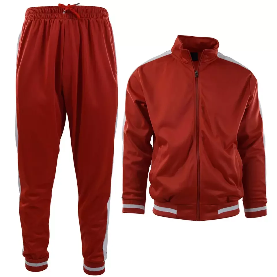 Pakistan factory custom logo men track suits private label jogger sets knit
