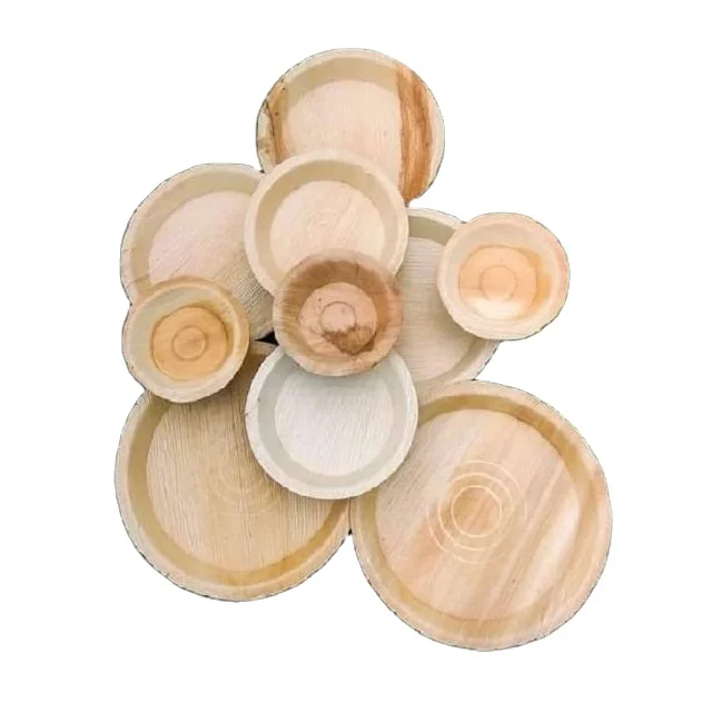 Одноразовая посуда из волокна на вынос водонепроницаемая маслостойкая многоразовая бамбукового