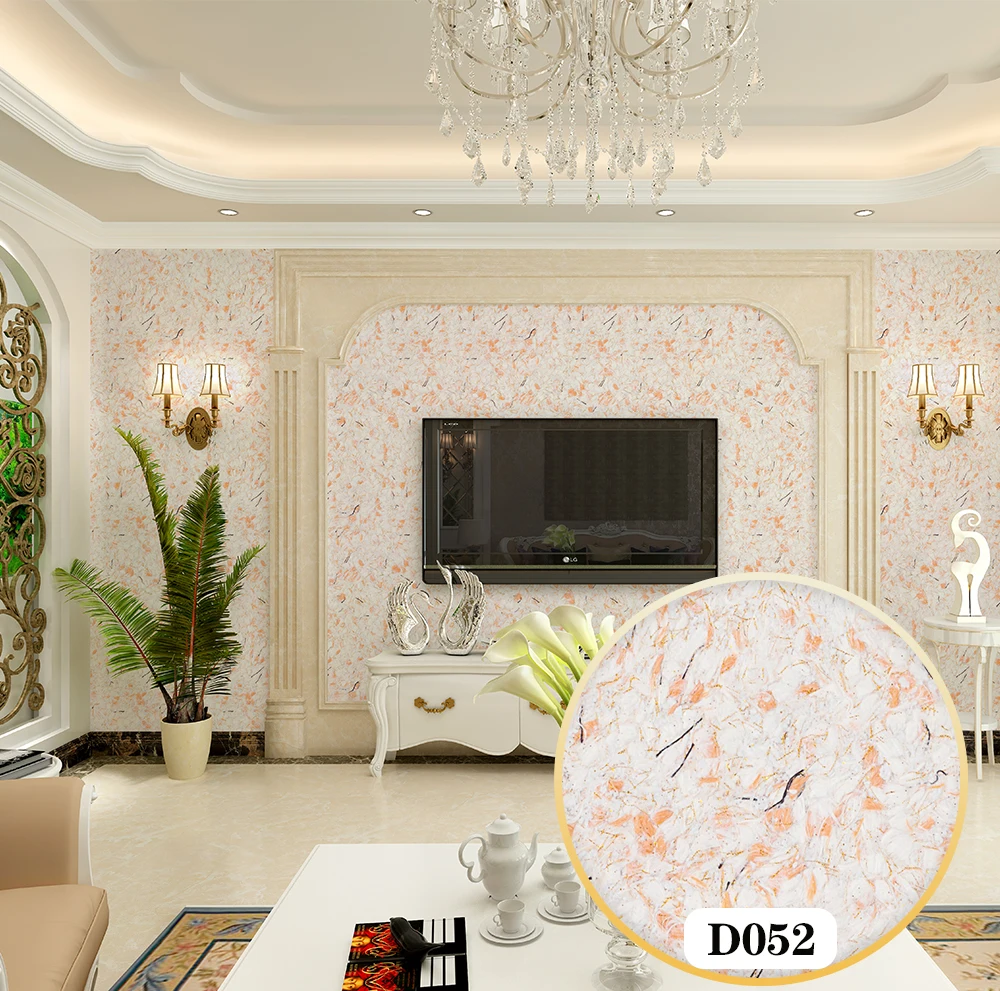 Luxury Flowers Texture For Bedroom Pvc Waterproof Wall StickrsSelf Adhesive Wallpaper