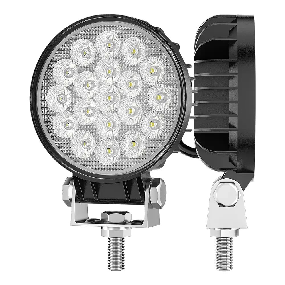 Auto Lighting System Round 4 Inch 19led Working Light 48w 6500k Headlights Truck Offroad 12v/24v Floodlight Car Driving Lights