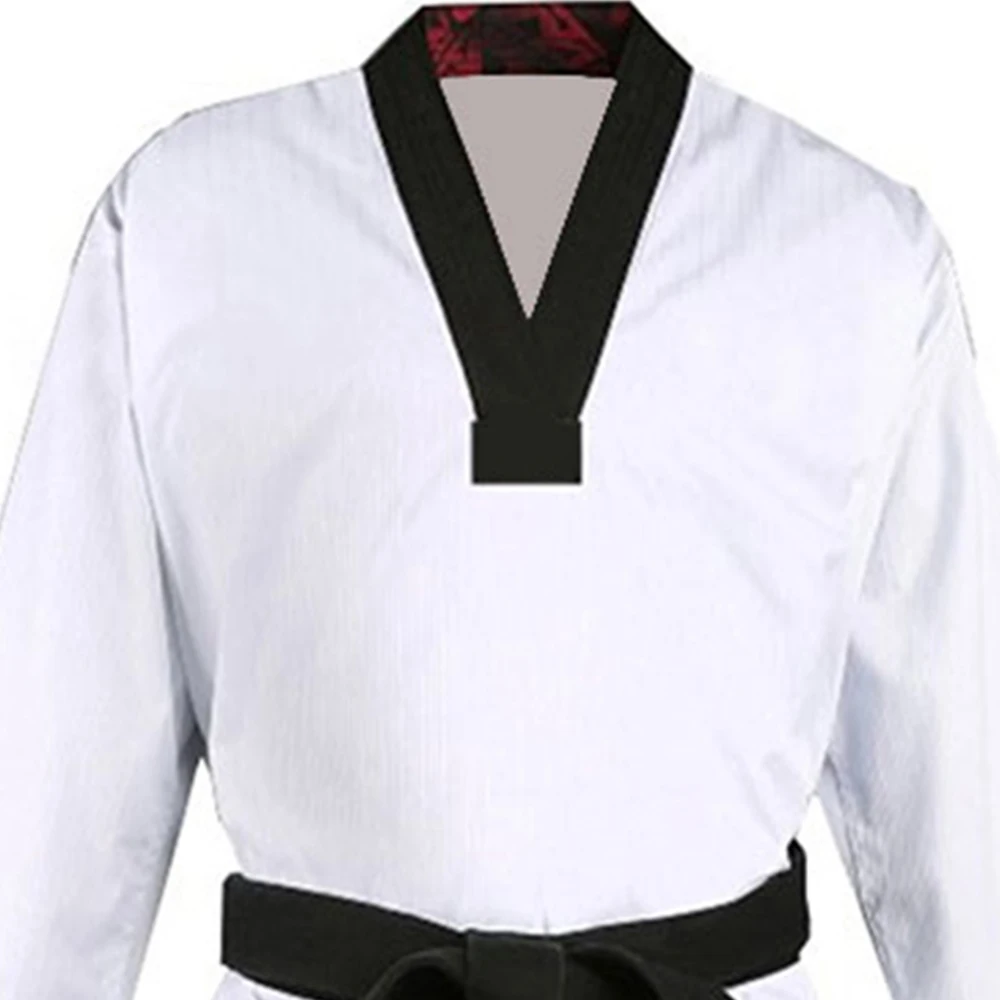 Customized approved high quality 100% suits hot sale light weight martial arts white cotton Taekwondo uniform
