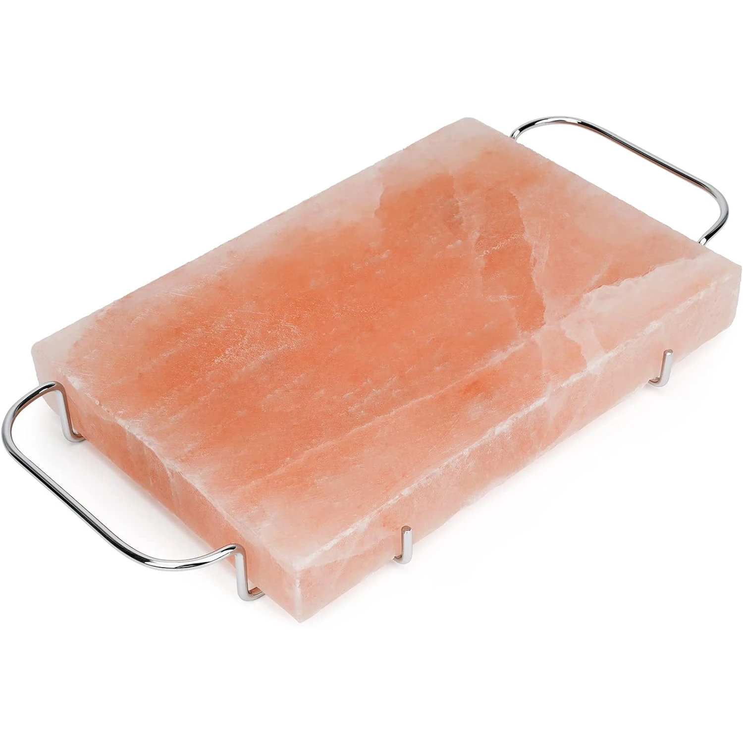Simple Plate Design Himalayan Salt Cooking Plate with Stove Holder Size 12x8x4 ,8x4x1.8x4x2 Salad Tray Serving Salt Plate