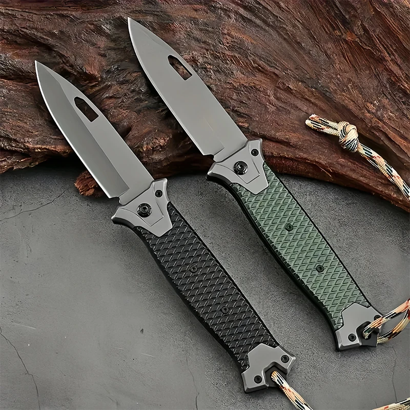 Black Coating Aluminum Handle Folding Pocket Knife Tactical Combat with Magnacut Wharncliffe Blade Pocket Knife Folding