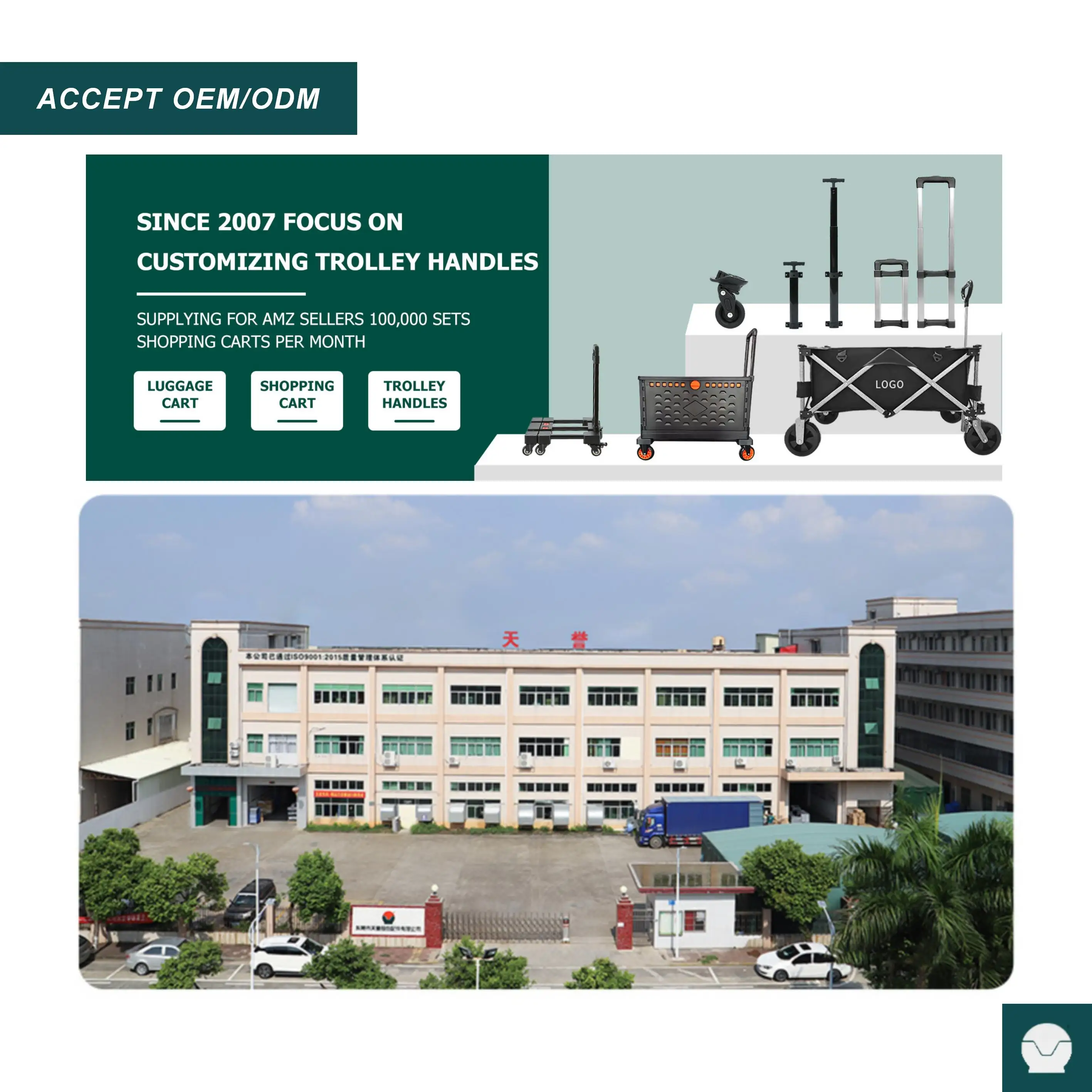 Tianyu Steel Folding  Home Use Hand Luggage Trolley Portability Folding Cart Outdoor