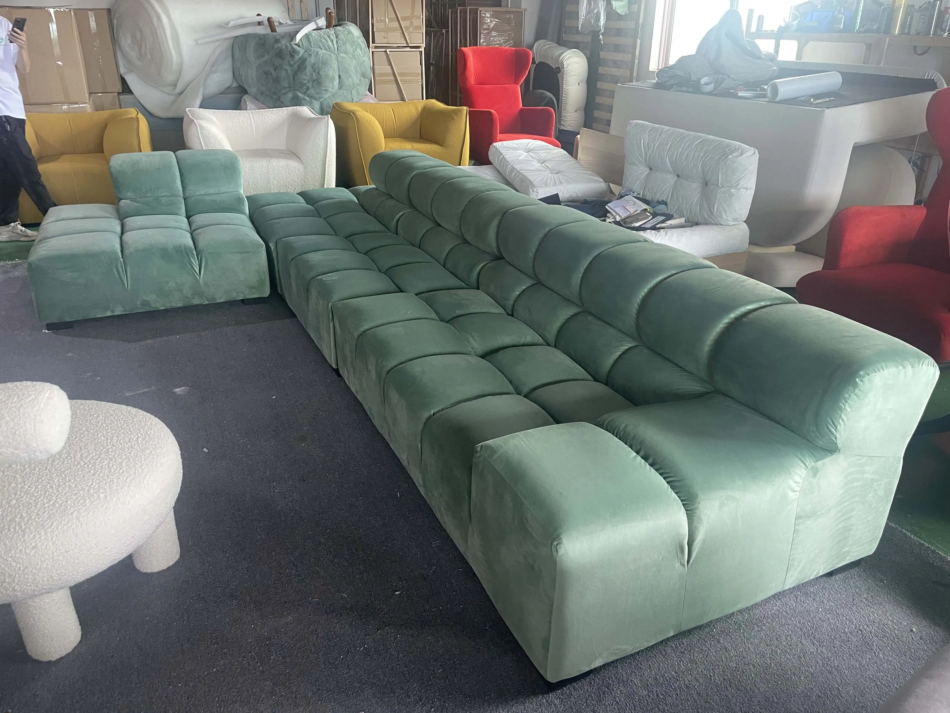 Ready to ship living room furniture modern living room sofas modular sofa