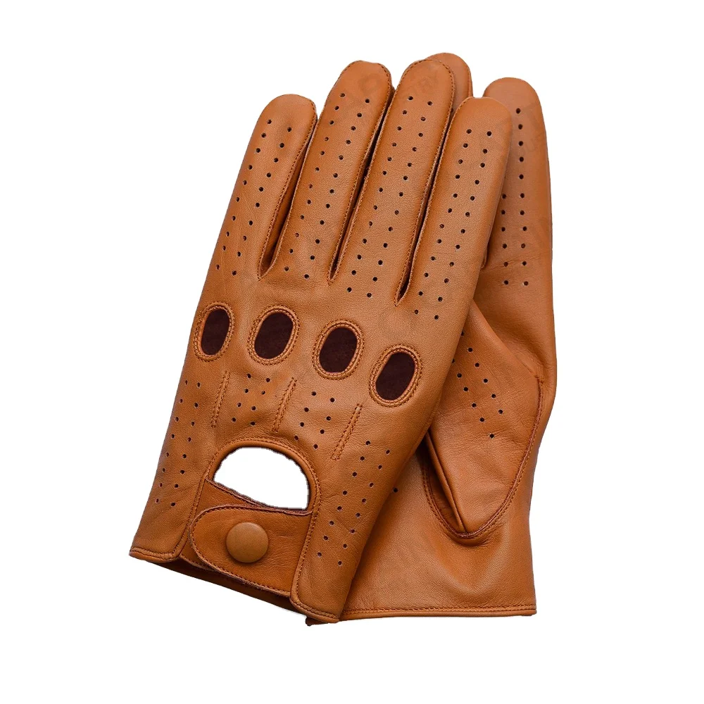 2024 Black Warm Gloves Leather Driving Work Custom Winter Gloves Men For Outdoor Cold Weather Leather Driving Gloves