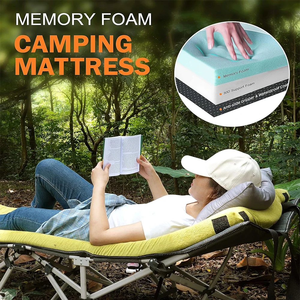 Outdoor  Rolling Travel Mattress Foldable Waterproof Memory Foam Sleeping Camping Bed Mattress for Tent