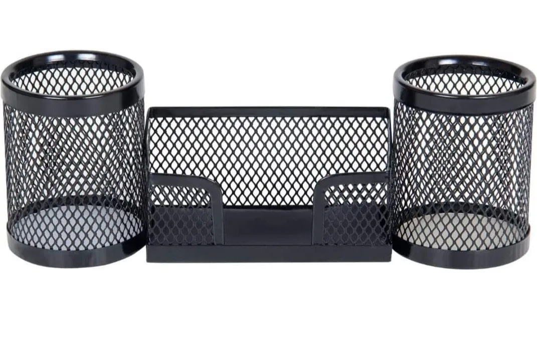 High Quality Metal Desk Organizer Pen Holder for Office and Home Stationery Use