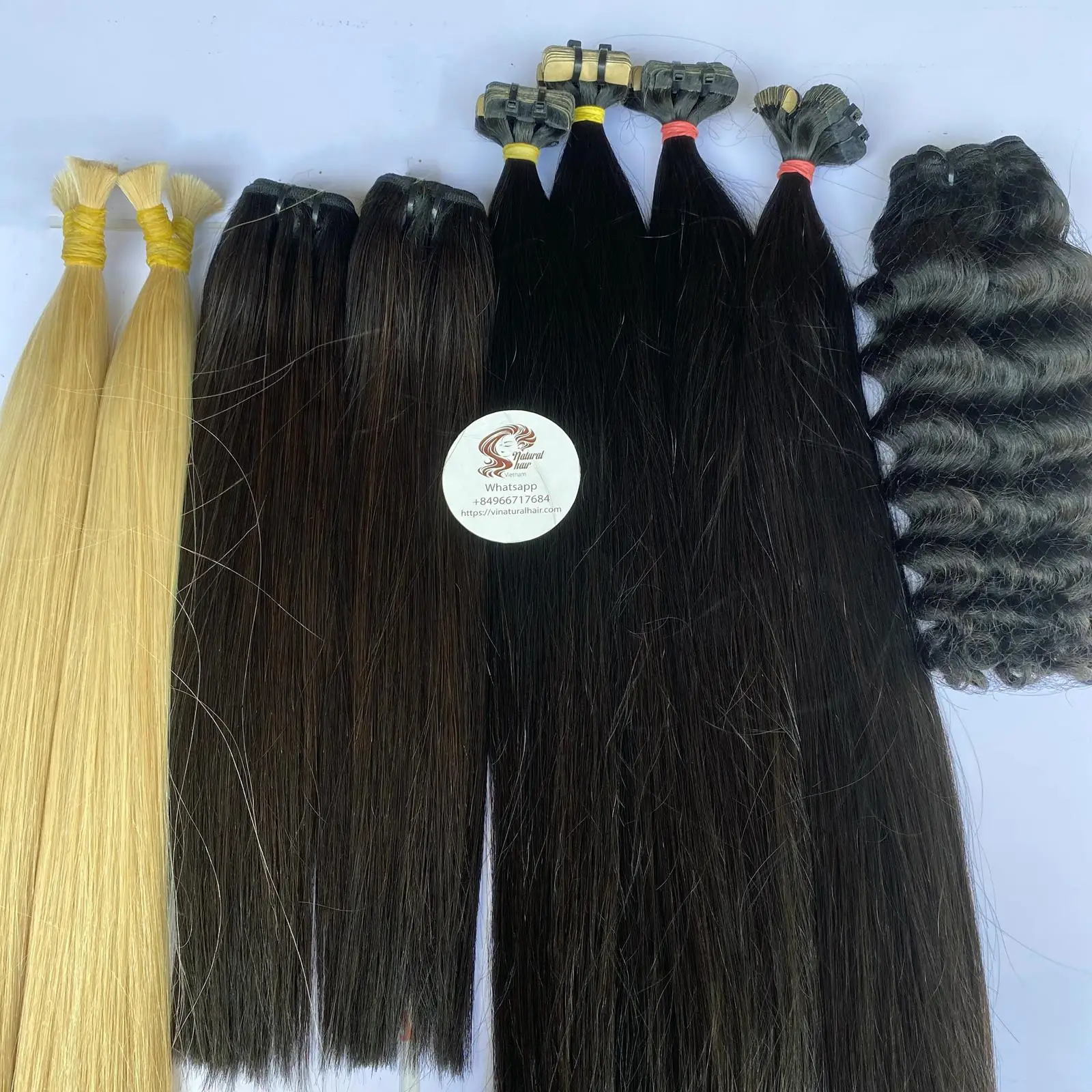 Wholesale Top Quality Tapein Remy Raw Hair 100% human 24 26 28 Inches 12A Vietnamese Blond Virgin Plus Human Hair Tape In