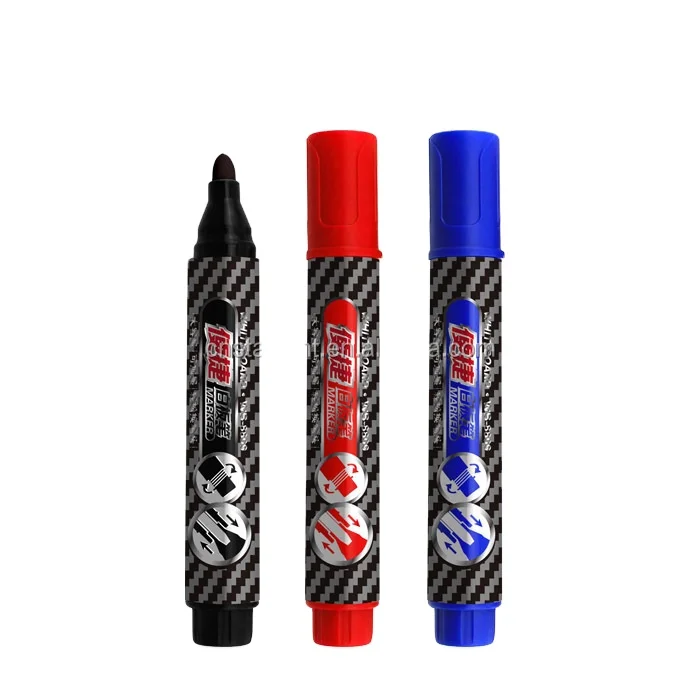 WB-8809 dry erase marker quality whiteboard marker refillable spare tip in back cover whiteboard marker