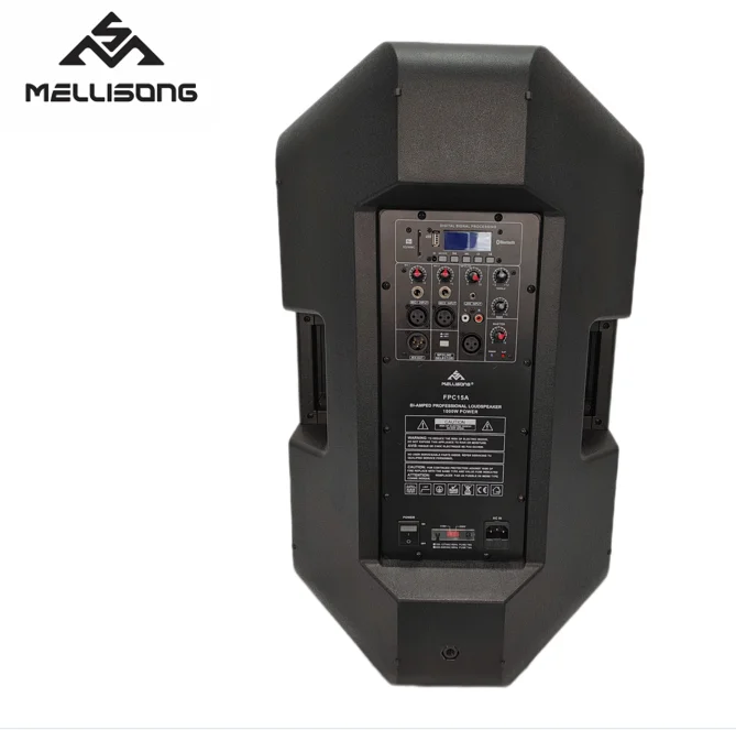 Professional Powered 500-watt 15-inch two-way plastic Active Speaker FPM15AD With bluetooth and MP3, SD, USB OEM/ODM