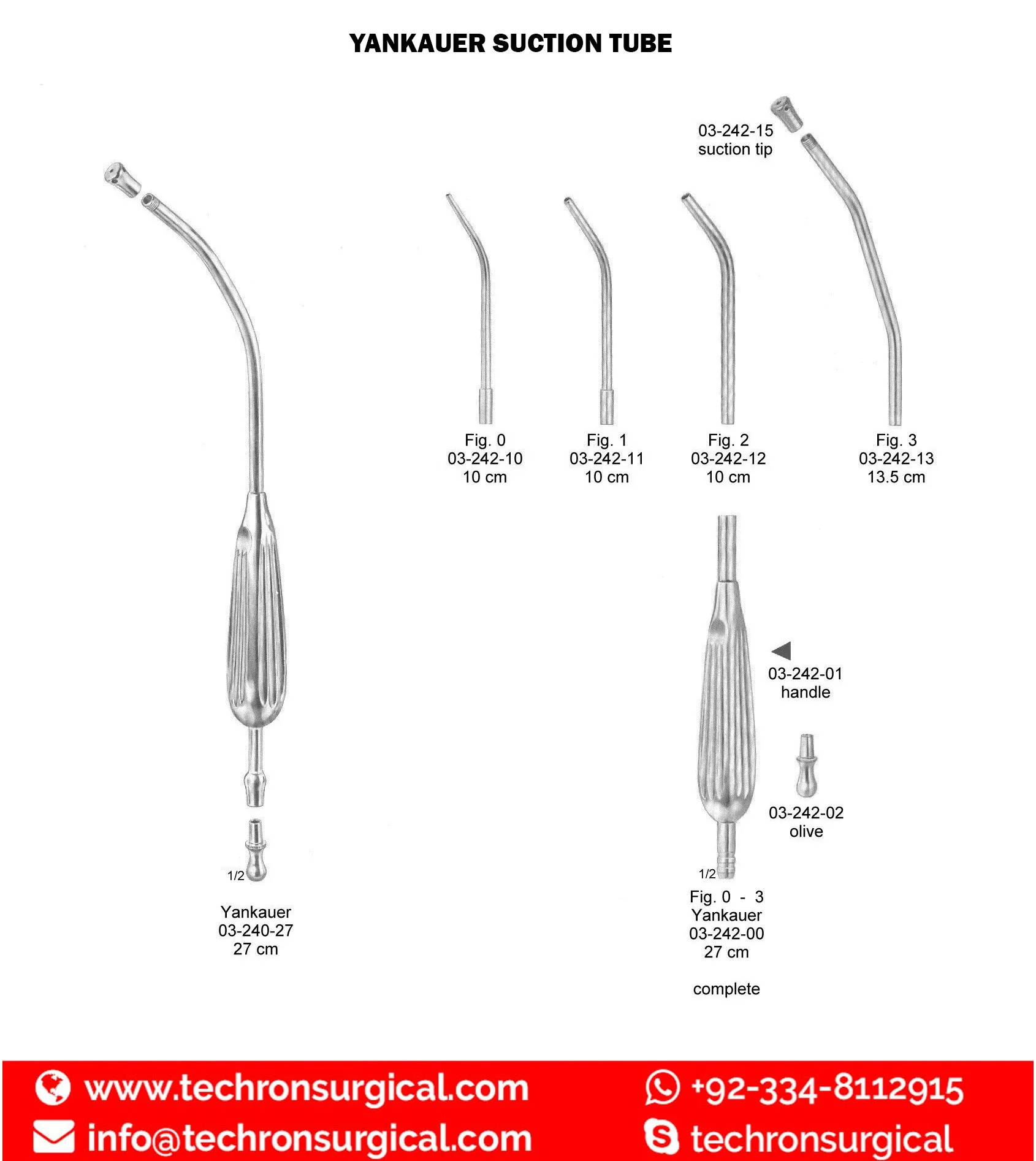 Best Selling Reusable Yankauer Suction Tube with Hollow Handle