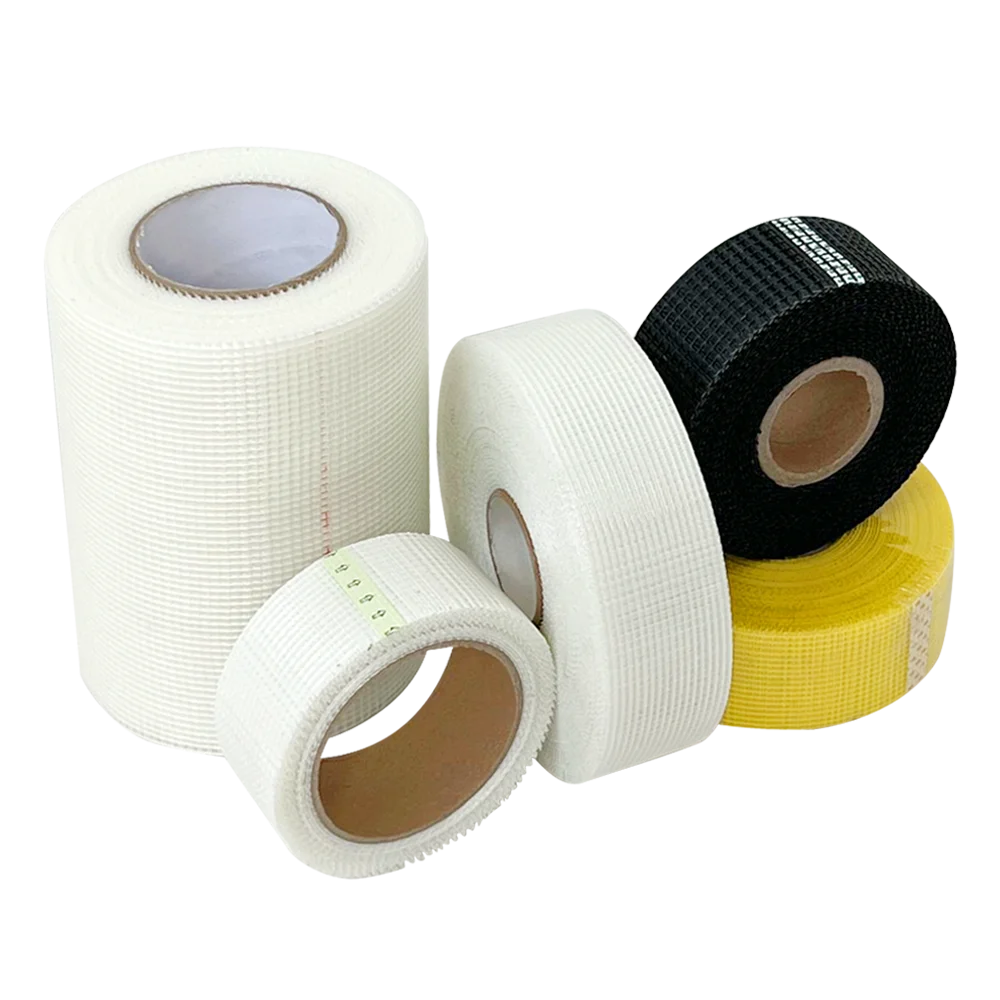 Low Price White Orange Yellow Red Colorful Self Adhesive Fiberglass Mesh Tape